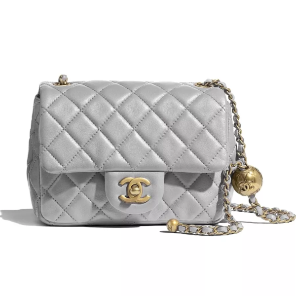 Chanel Black Sheepskin Metal Ball FLAP BAG Flap Bag - 图片 3