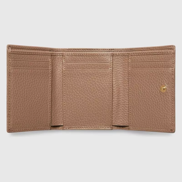 〔GG Marmont〕Leather Tri-Fold Wallet - 图片 3